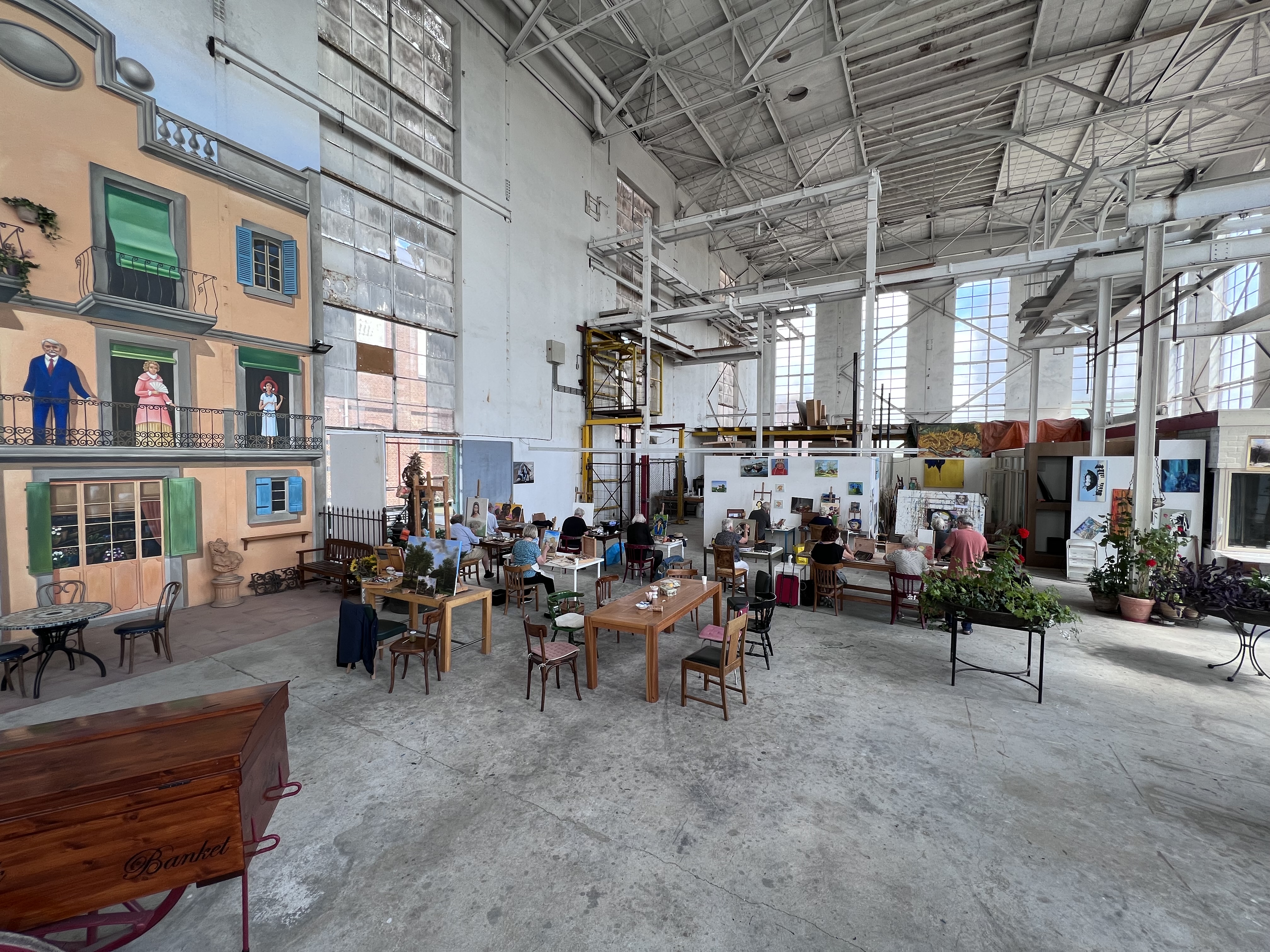 Schilder cursus in Zevenbergen Suikerfabriek